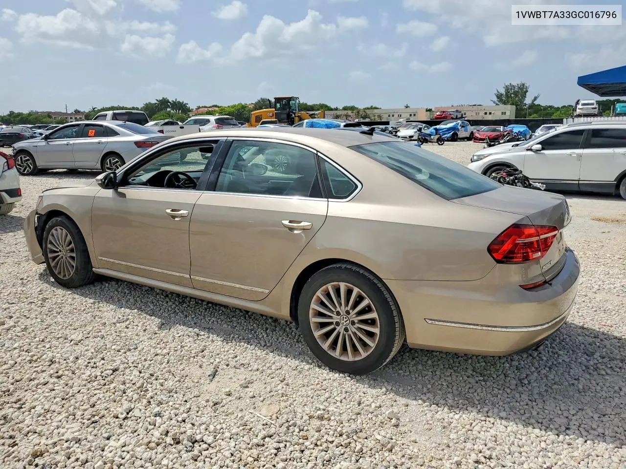 2016 Volkswagen Passat Se VIN: 1VWBT7A33GC016796 Lot: 59922156