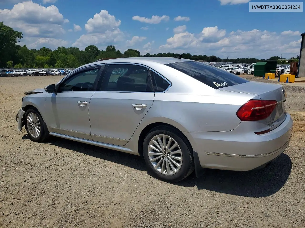 2016 Volkswagen Passat Se VIN: 1VWBT7A38GC054234 Lot: 60033576