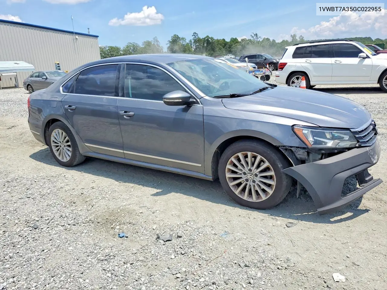 2016 Volkswagen Passat Se VIN: 1VWBT7A35GC022955 Lot: 60972076