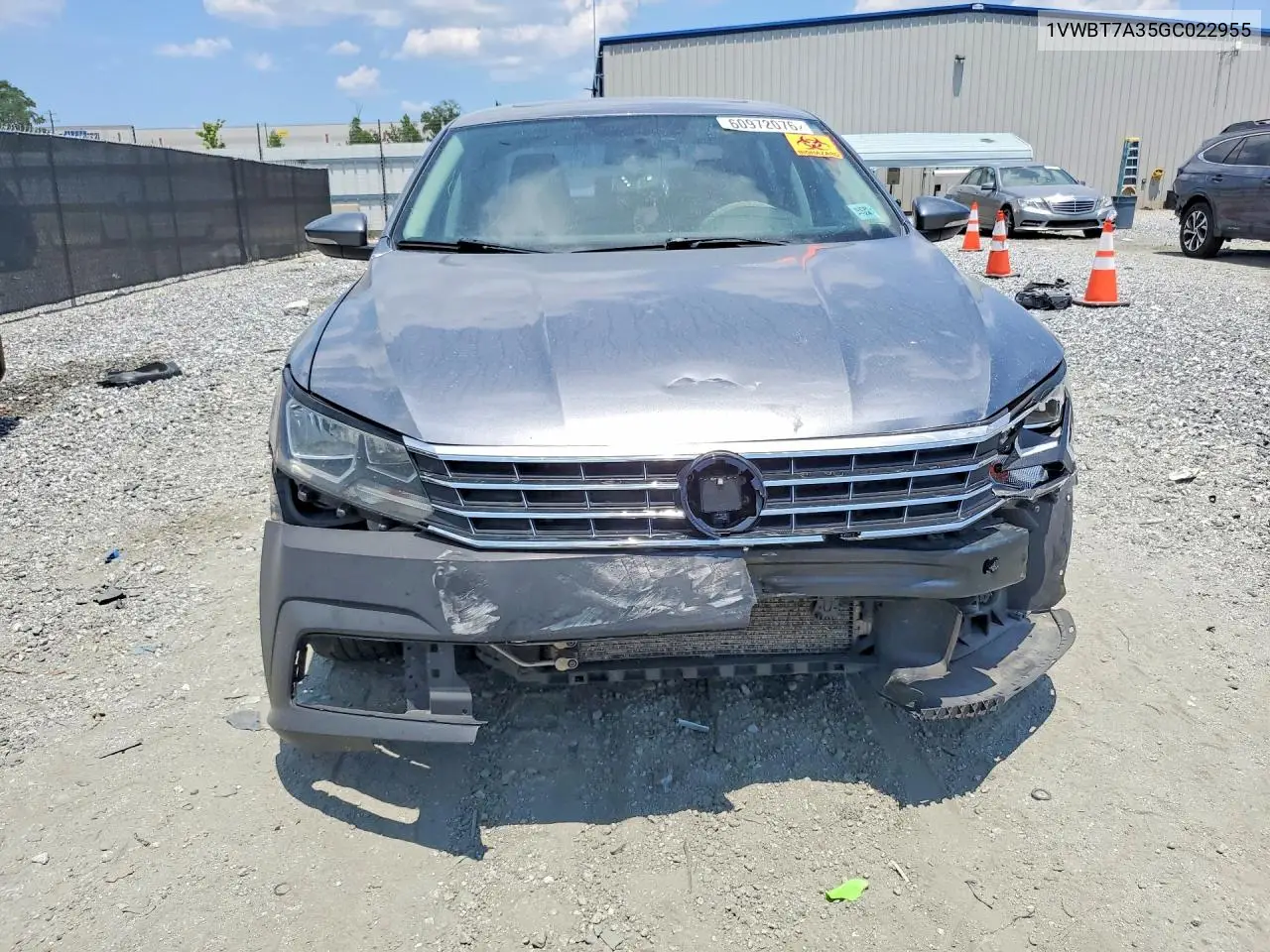 2016 Volkswagen Passat Se VIN: 1VWBT7A35GC022955 Lot: 60972076