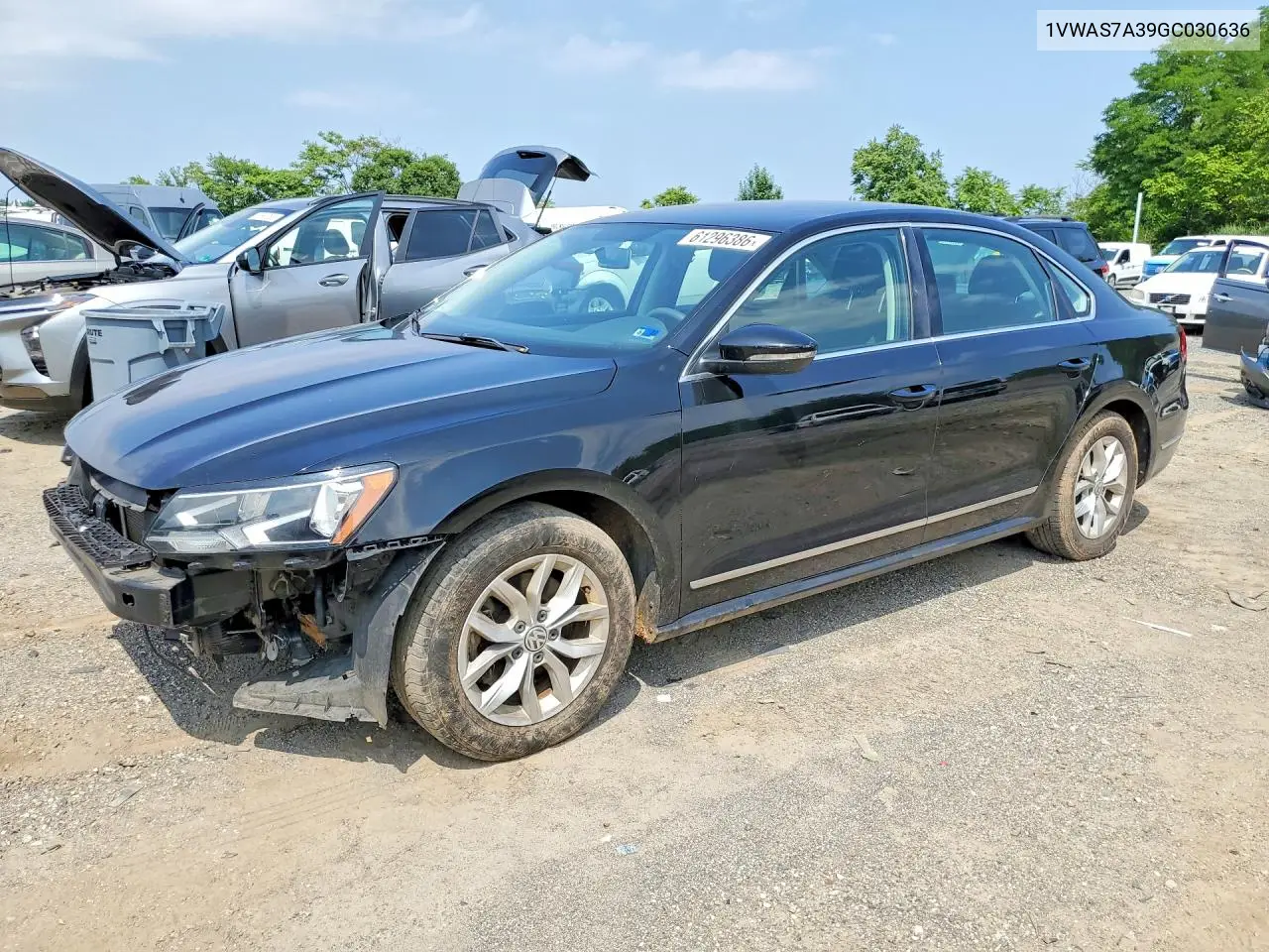 2016 Volkswagen Passat S VIN: 1VWAS7A39GC030636 Lot: 61296386