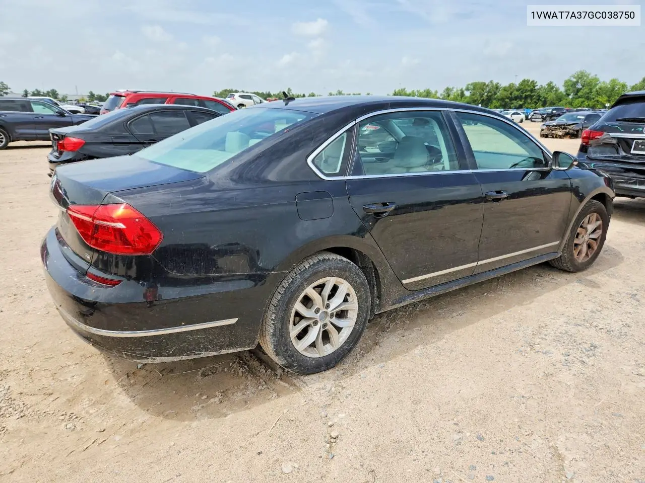 2016 Volkswagen Passat S VIN: 1VWAT7A37GC038750 Lot: 61320046