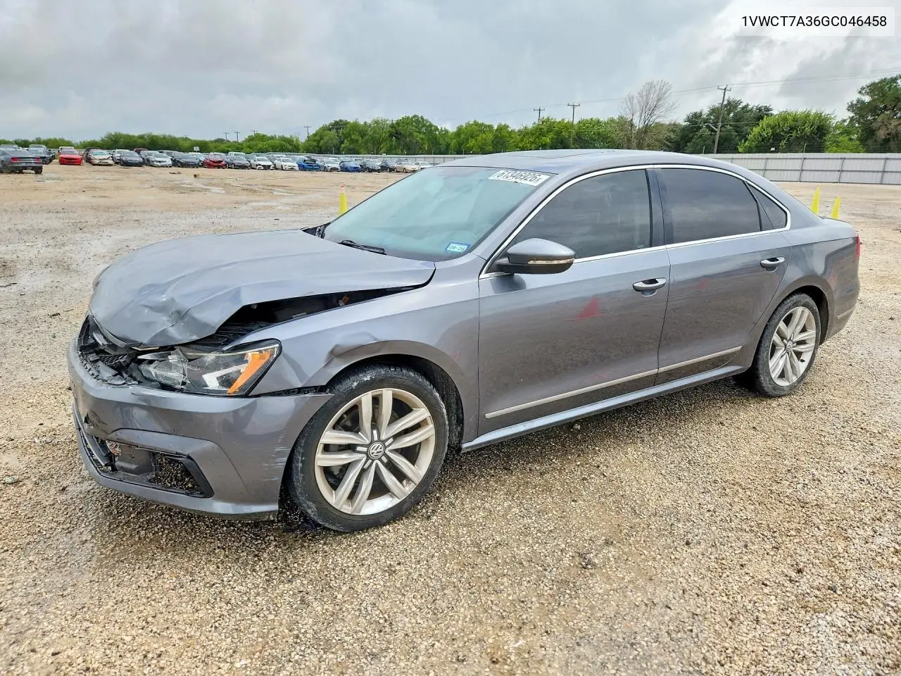 2016 Volkswagen Passat Sel VIN: 1VWCT7A36GC046458 Lot: 61346926