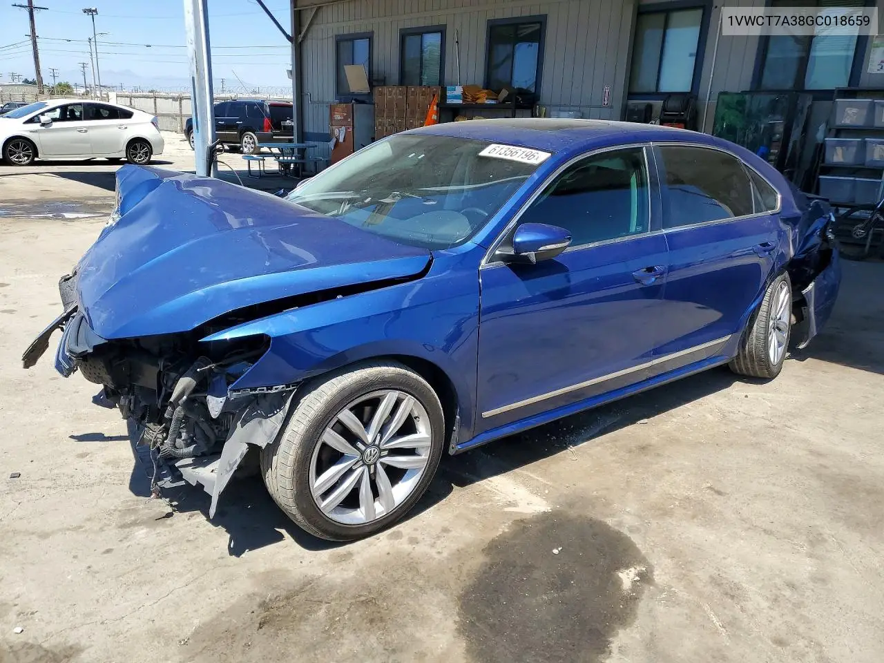 2016 Volkswagen Passat Sel VIN: 1VWCT7A38GC018659 Lot: 61356196