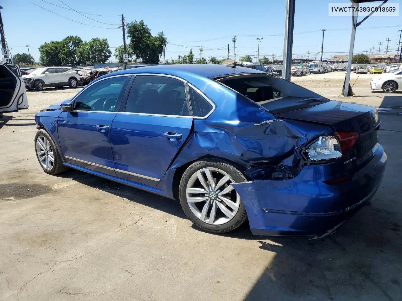 2016 Volkswagen Passat Sel VIN: 1VWCT7A38GC018659 Lot: 61356196