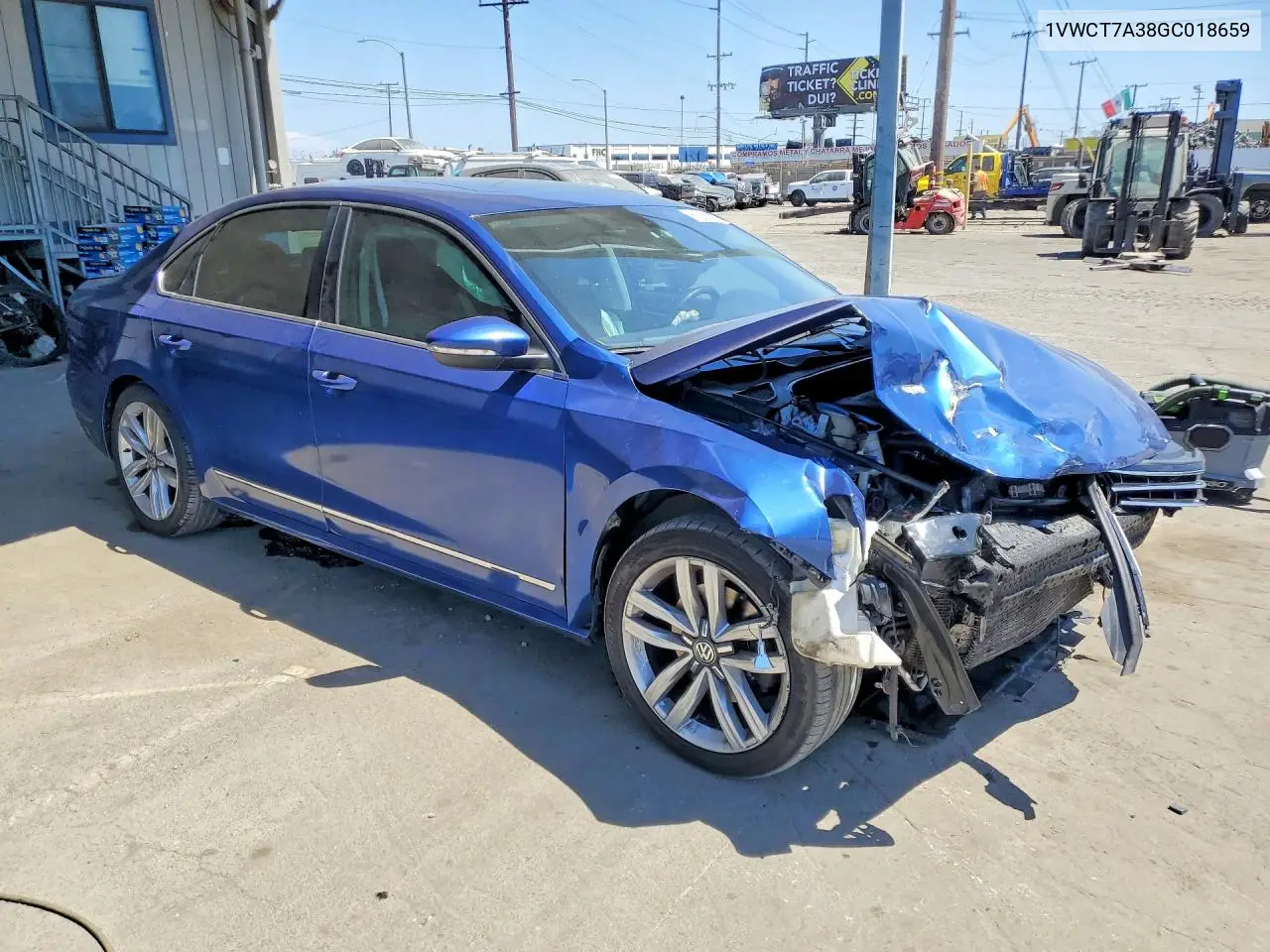 2016 Volkswagen Passat Sel VIN: 1VWCT7A38GC018659 Lot: 61356196
