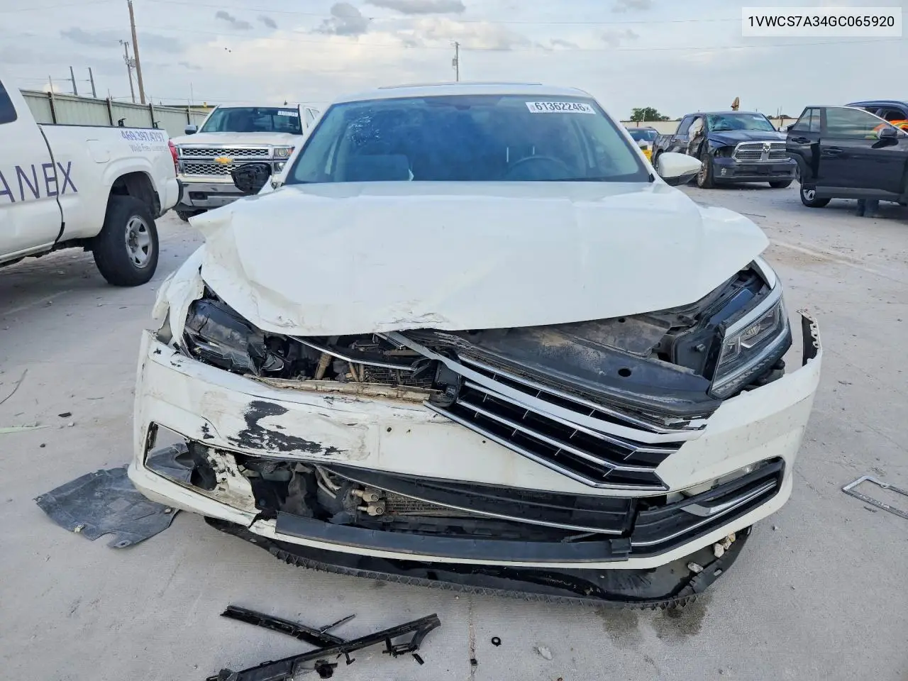 2016 Volkswagen Passat Sel VIN: 1VWCS7A34GC065920 Lot: 61362246