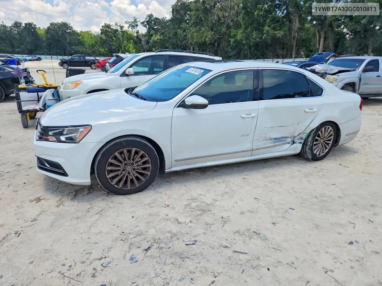 2016 Volkswagen Passat Se VIN: 1VWBT7A32GC010813 Lot: 61474676