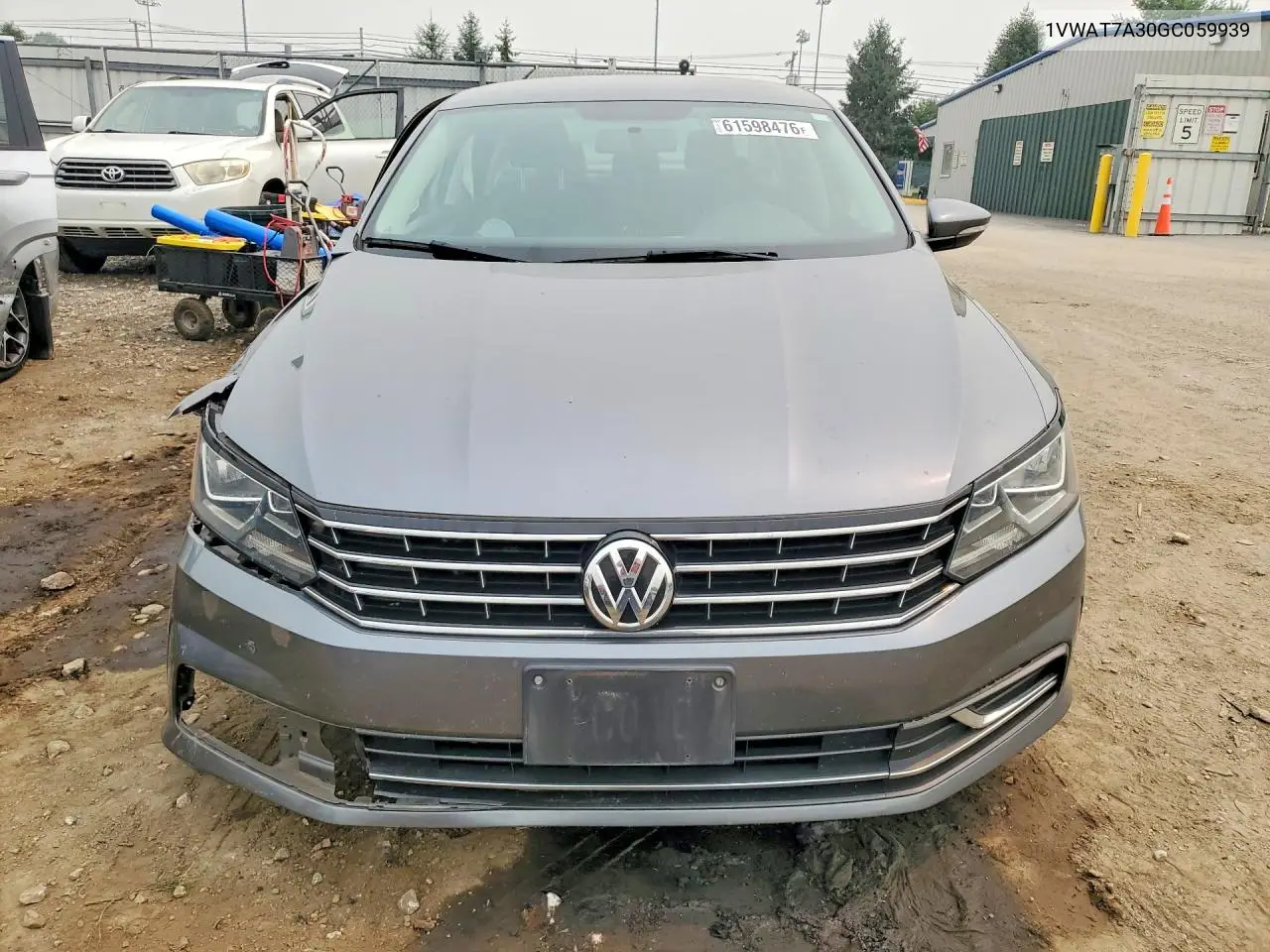 2016 Volkswagen Passat S VIN: 1VWAT7A30GC059939 Lot: 61598476