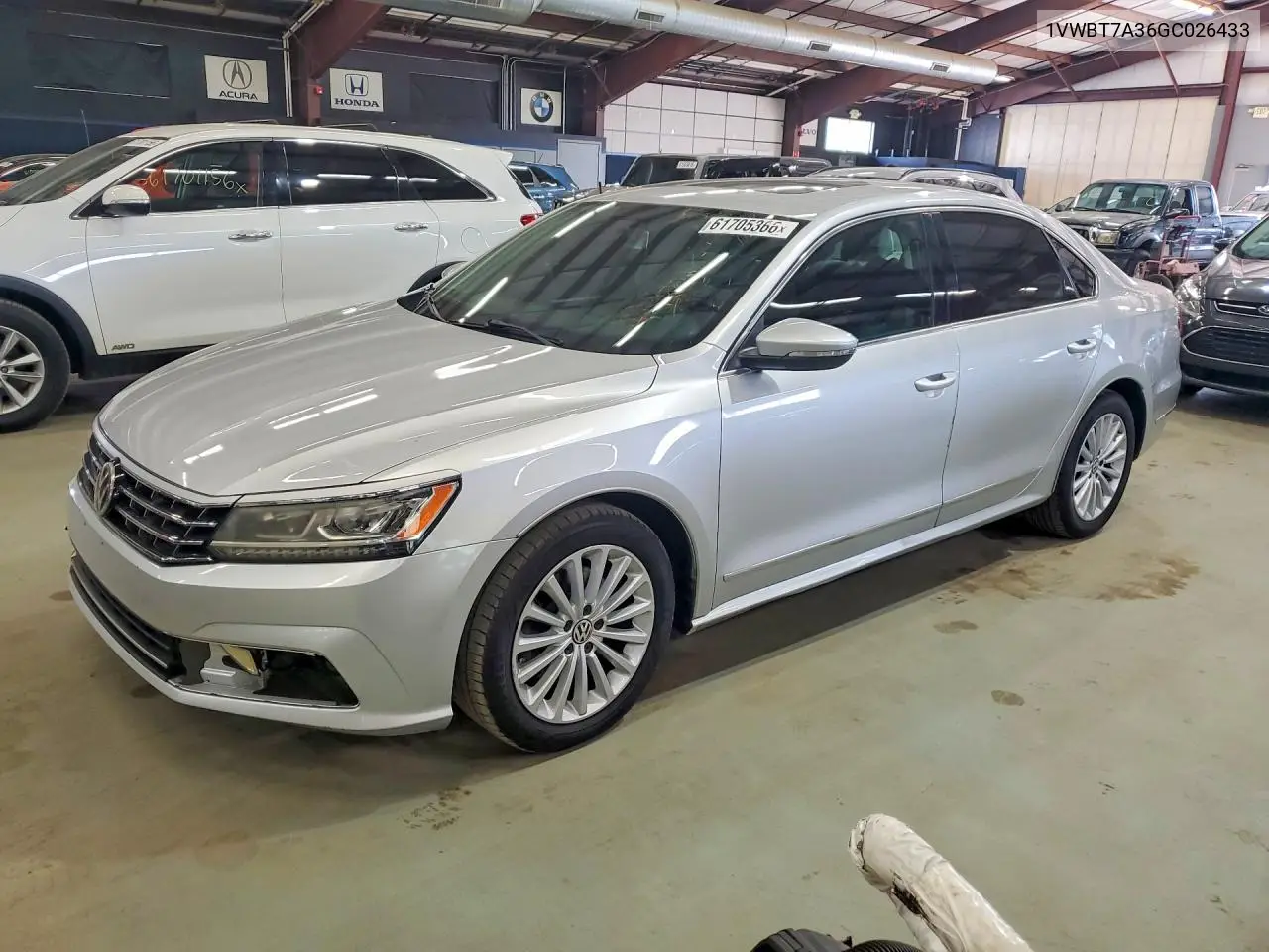 2016 Volkswagen Passat Se VIN: 1VWBT7A36GC026433 Lot: 61705366