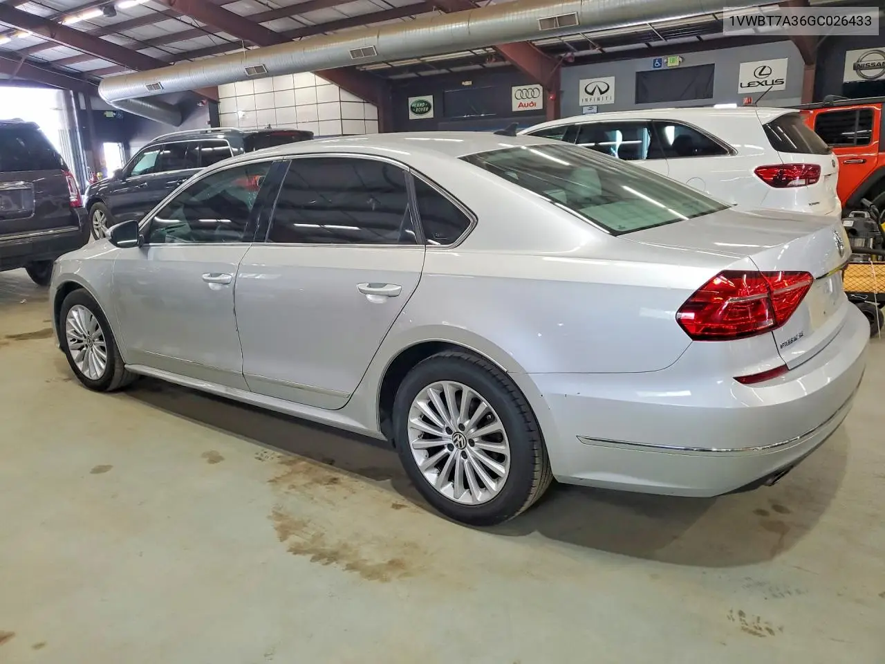 2016 Volkswagen Passat Se VIN: 1VWBT7A36GC026433 Lot: 61705366