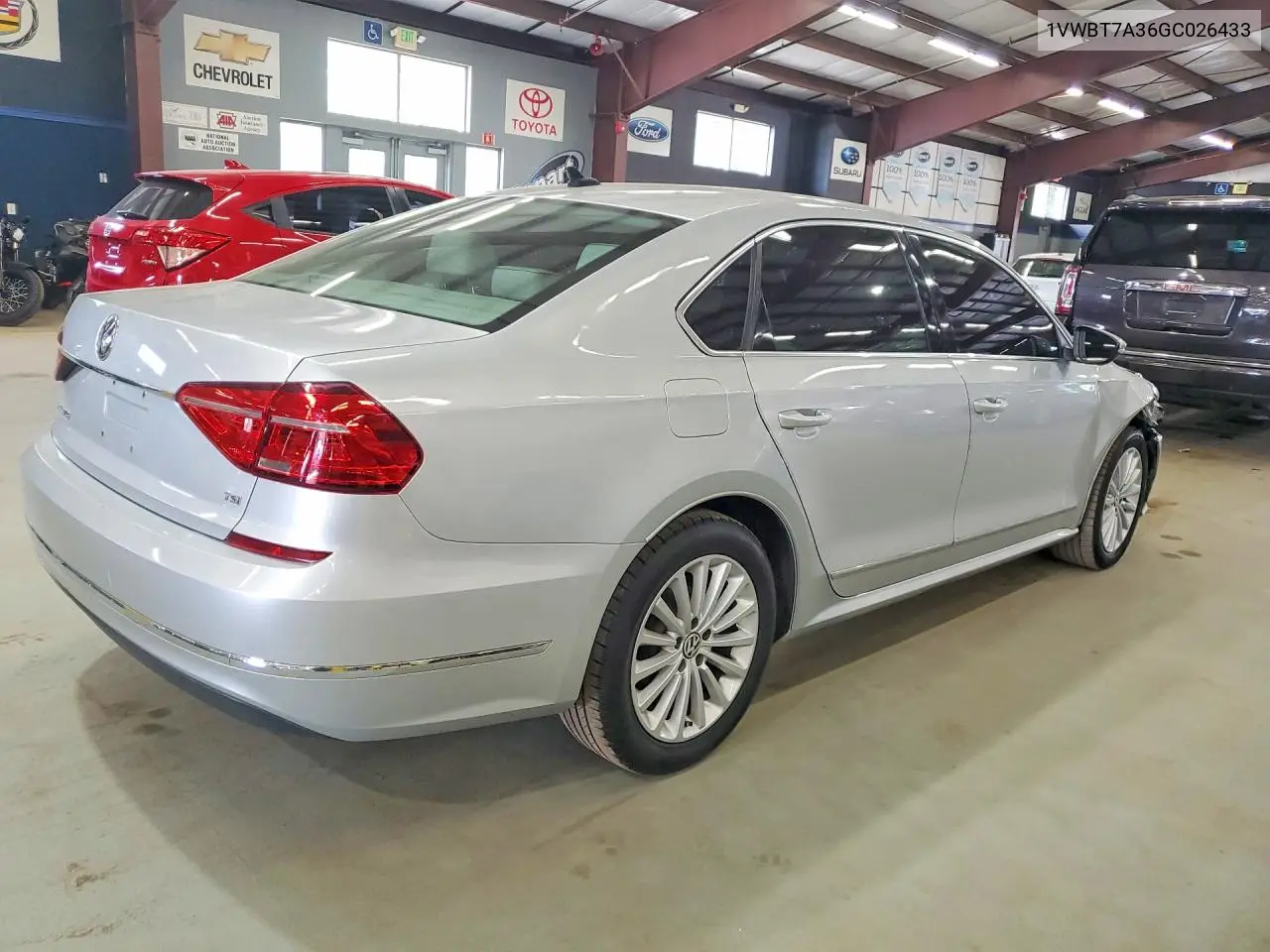 2016 Volkswagen Passat Se VIN: 1VWBT7A36GC026433 Lot: 61705366