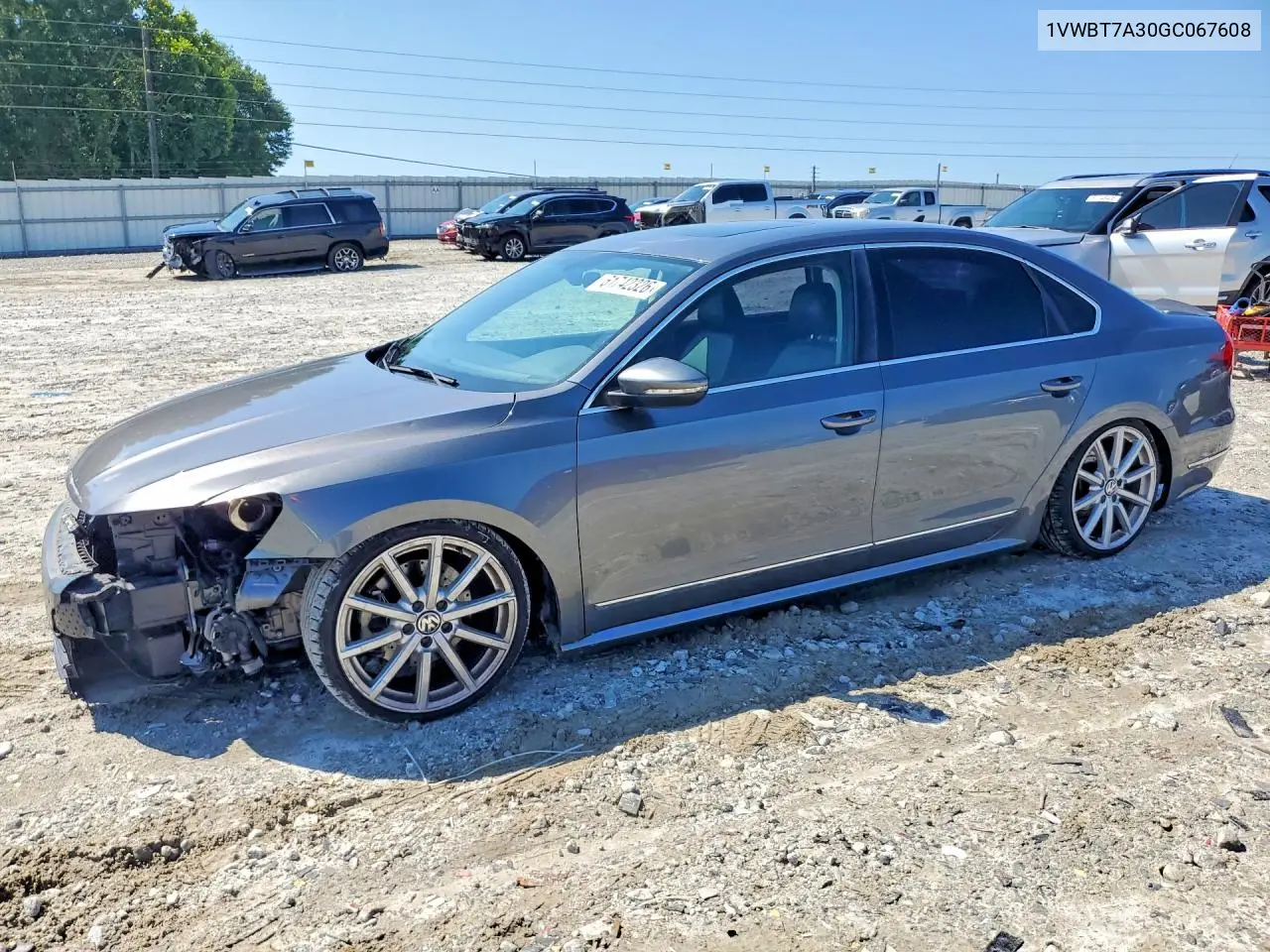 2016 Volkswagen Passat Se VIN: 1VWBT7A30GC067608 Lot: 61742326