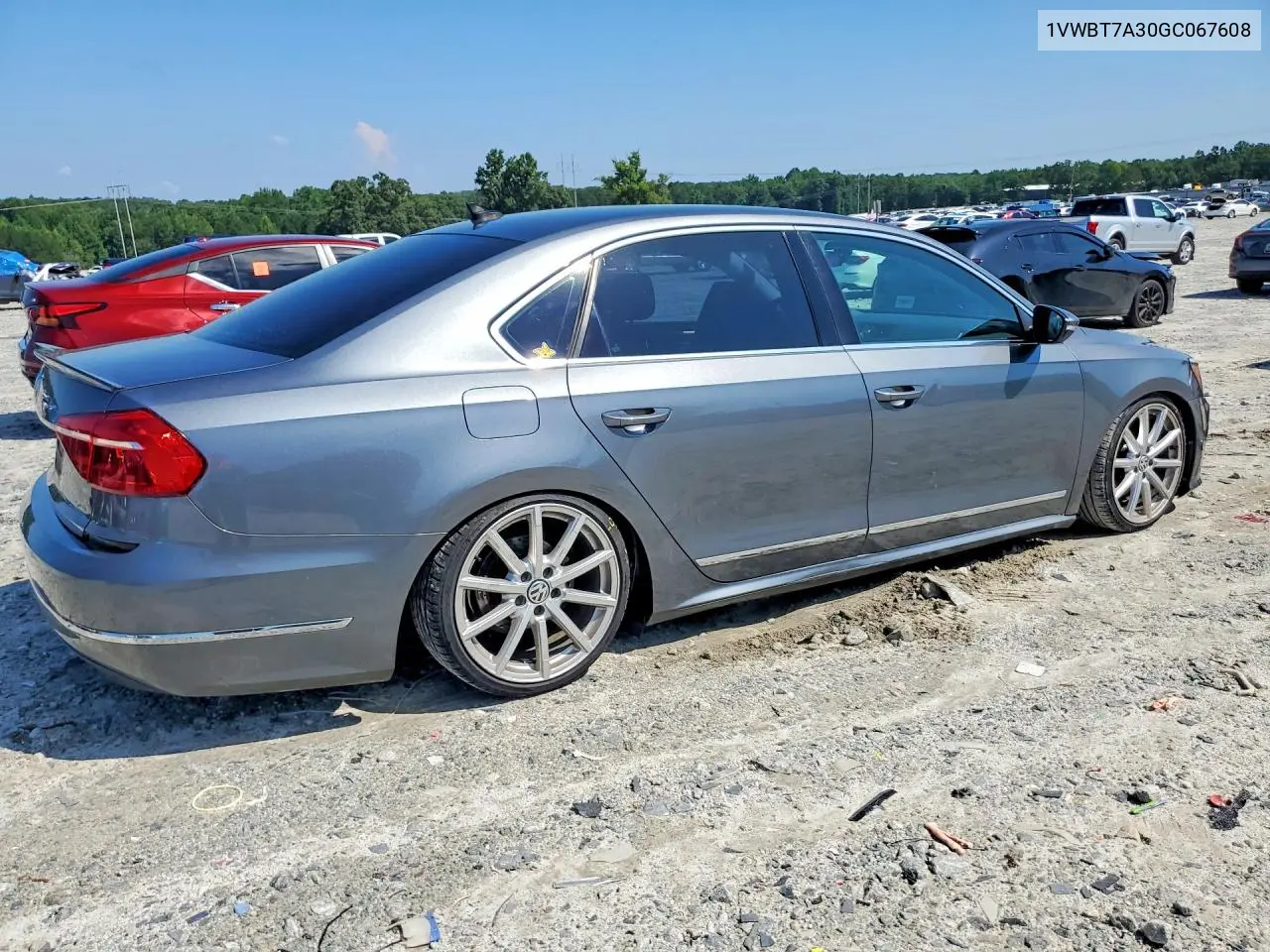 2016 Volkswagen Passat Se VIN: 1VWBT7A30GC067608 Lot: 61742326