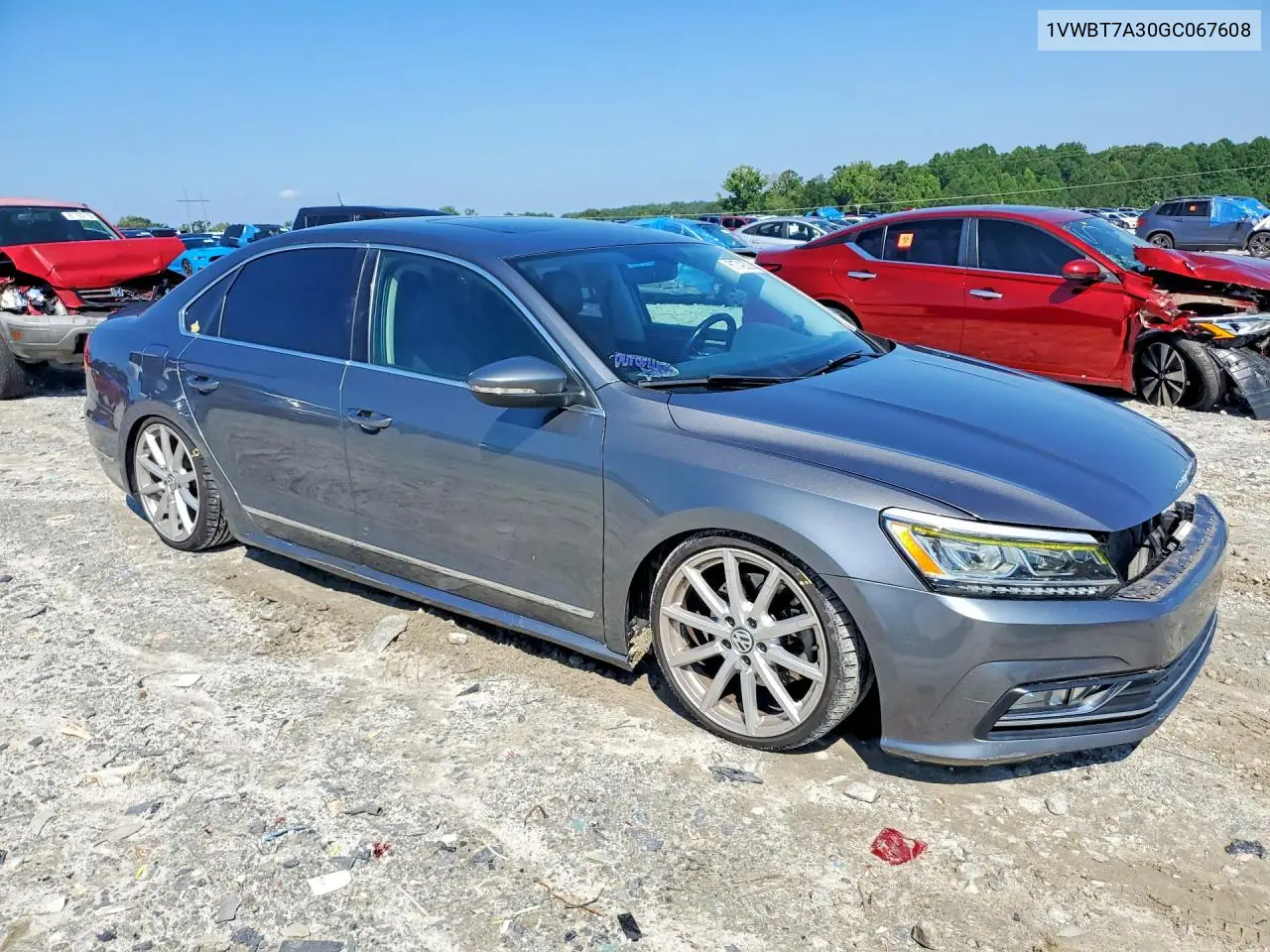 2016 Volkswagen Passat Se VIN: 1VWBT7A30GC067608 Lot: 61742326