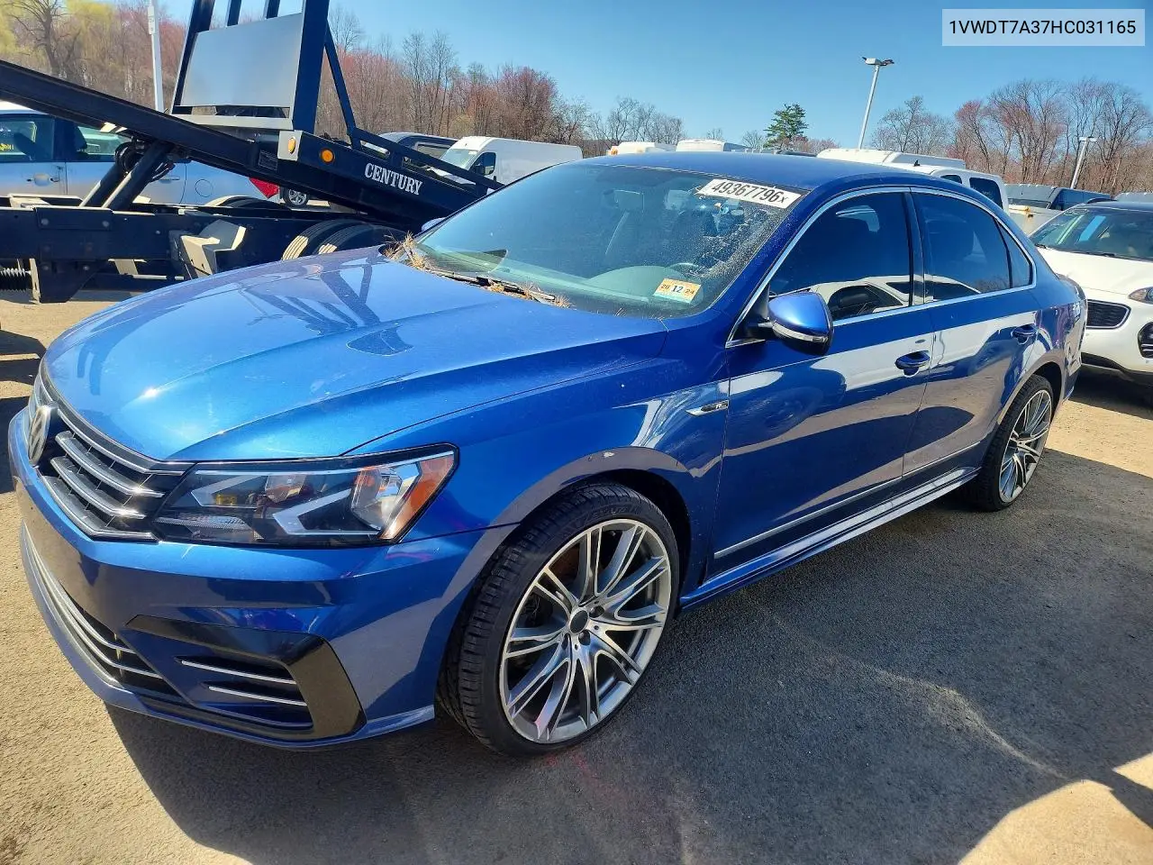 2017 Volkswagen Passat R-Line VIN: 1VWDT7A37HC031165 Lot: 49367796