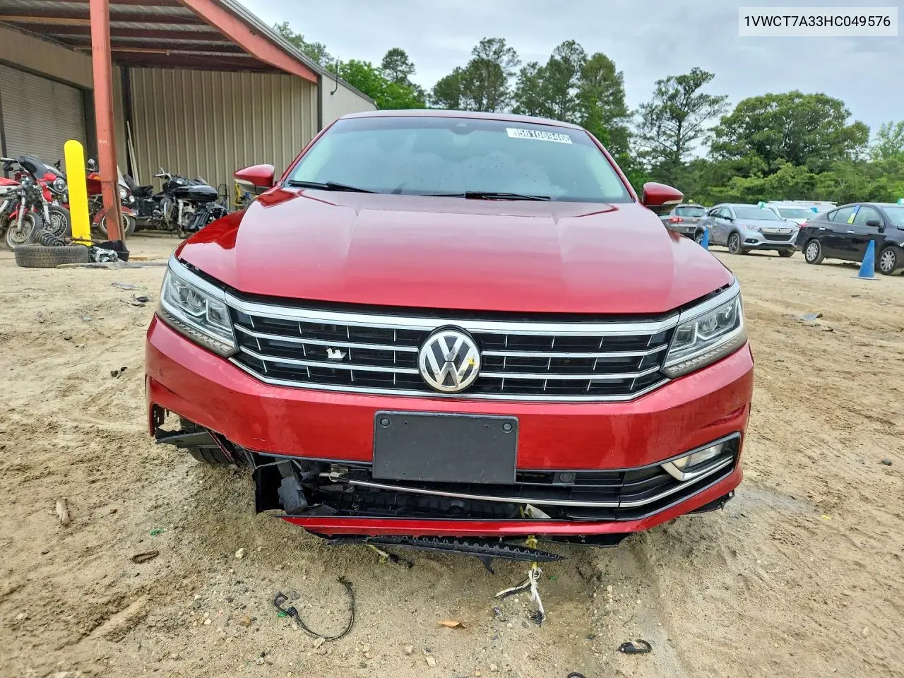 2017 Volkswagen Passat Sel Premium VIN: 1VWCT7A33HC049576 Lot: 56106946