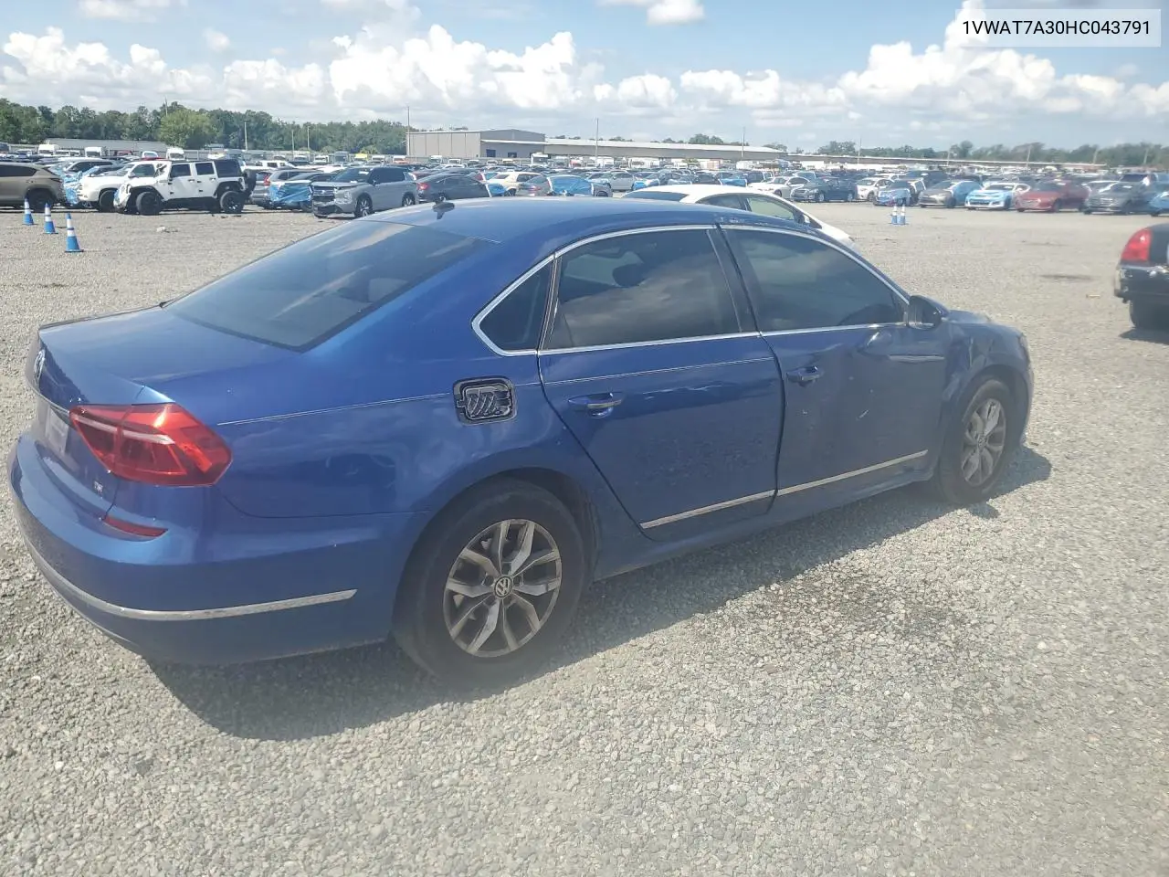 2017 Volkswagen Passat S VIN: 1VWAT7A30HC043791 Lot: 56421126