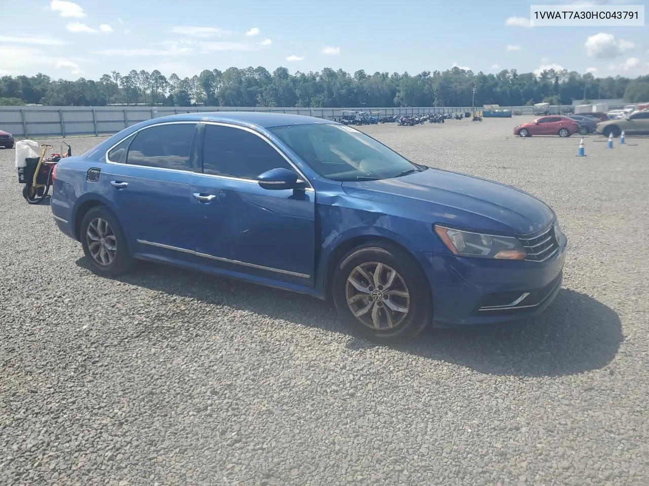 2017 Volkswagen Passat S VIN: 1VWAT7A30HC043791 Lot: 56421126