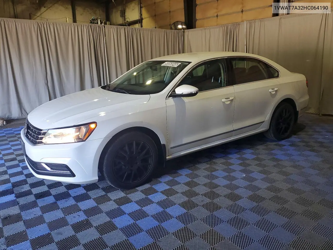 2017 Volkswagen Passat S VIN: 1VWAT7A32HC064190 Lot: 58068046