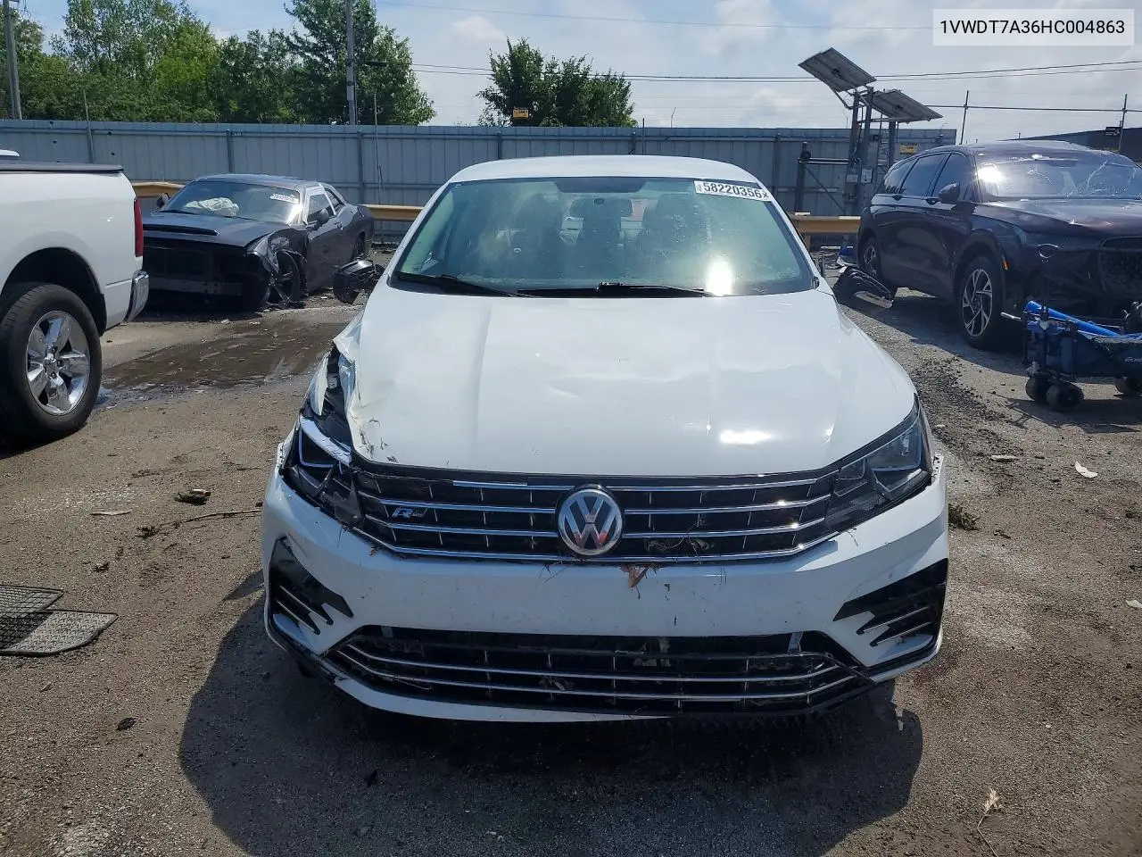 2017 Volkswagen Passat R-Line VIN: 1VWDT7A36HC004863 Lot: 58220356