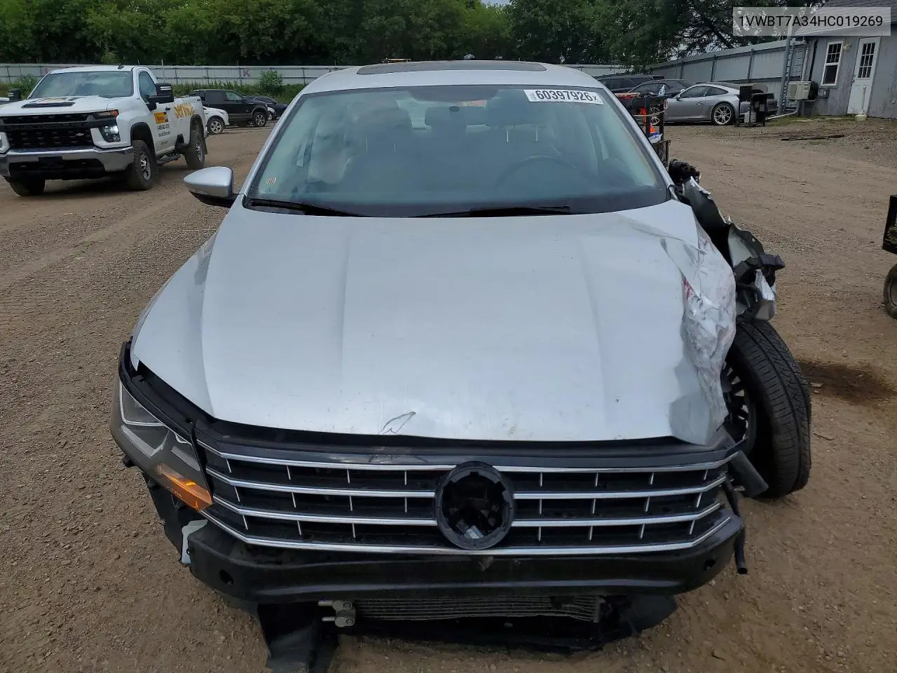 2017 Volkswagen Passat Se VIN: 1VWBT7A34HC019269 Lot: 60397926