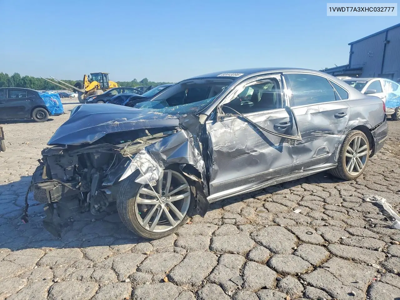 2017 Volkswagen Passat R-Line VIN: 1VWDT7A3XHC032777 Lot: 60443096