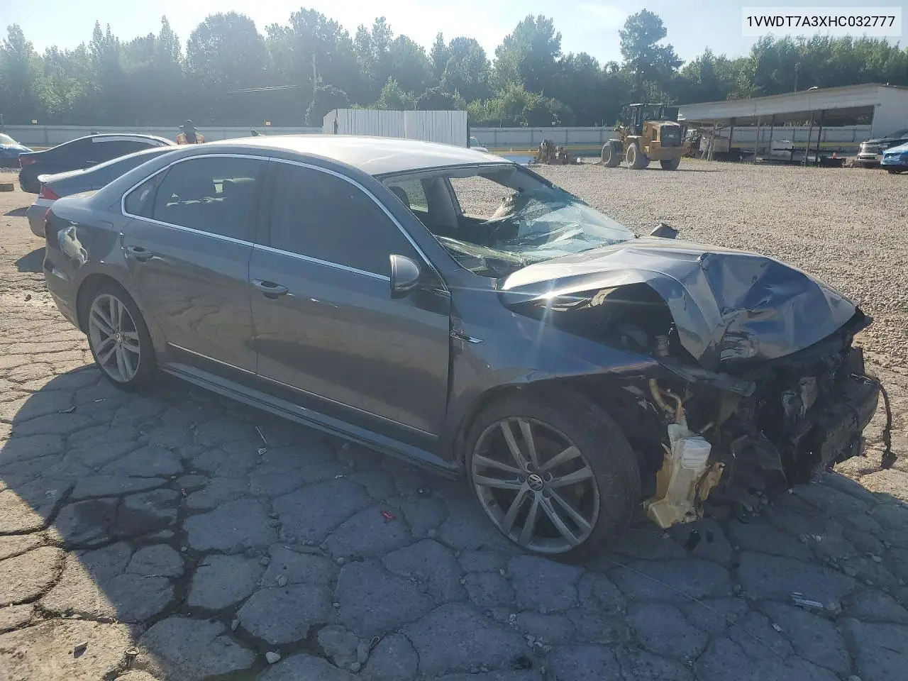 2017 Volkswagen Passat R-Line VIN: 1VWDT7A3XHC032777 Lot: 60443096