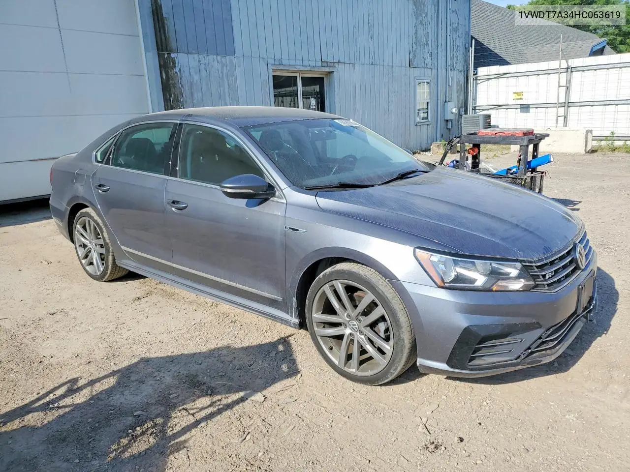 2017 Volkswagen Passat R-Line VIN: 1VWDT7A34HC063619 Lot: 60592896