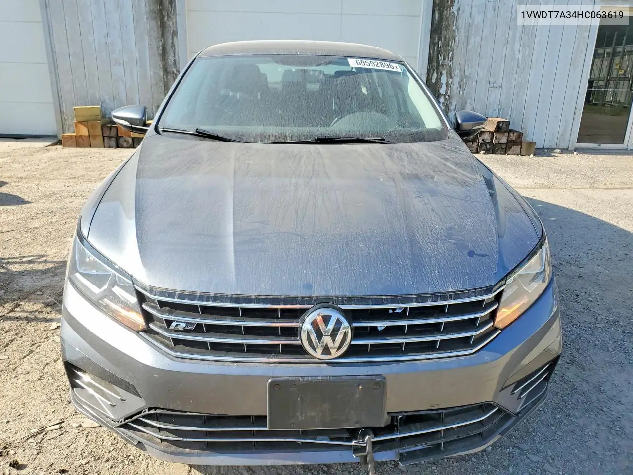 2017 Volkswagen Passat R-Line VIN: 1VWDT7A34HC063619 Lot: 60592896