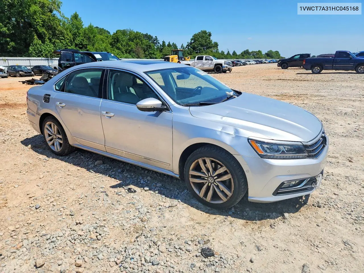 2017 Volkswagen Passat Sel Premium VIN: 1VWCT7A31HC045168 Lot: 60874986