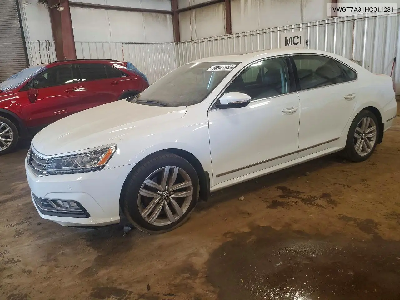 2017 Volkswagen Passat Se VIN: 1VWGT7A31HC011281 Lot: 60967436