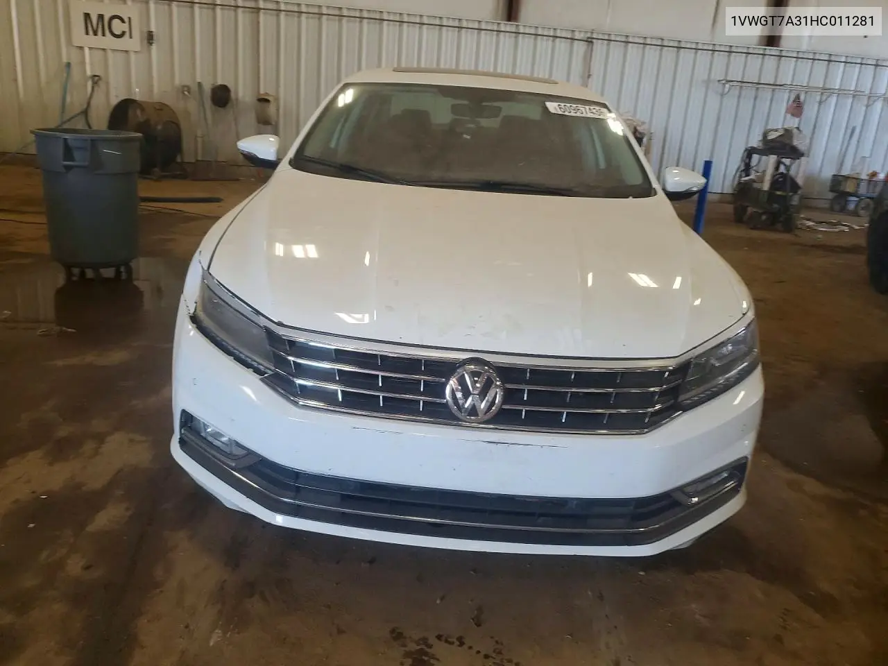 2017 Volkswagen Passat Se VIN: 1VWGT7A31HC011281 Lot: 60967436
