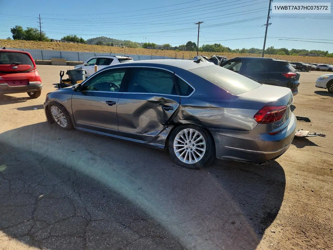 2017 Volkswagen Passat Se VIN: 1VWBT7A37HC075772 Lot: 60990066