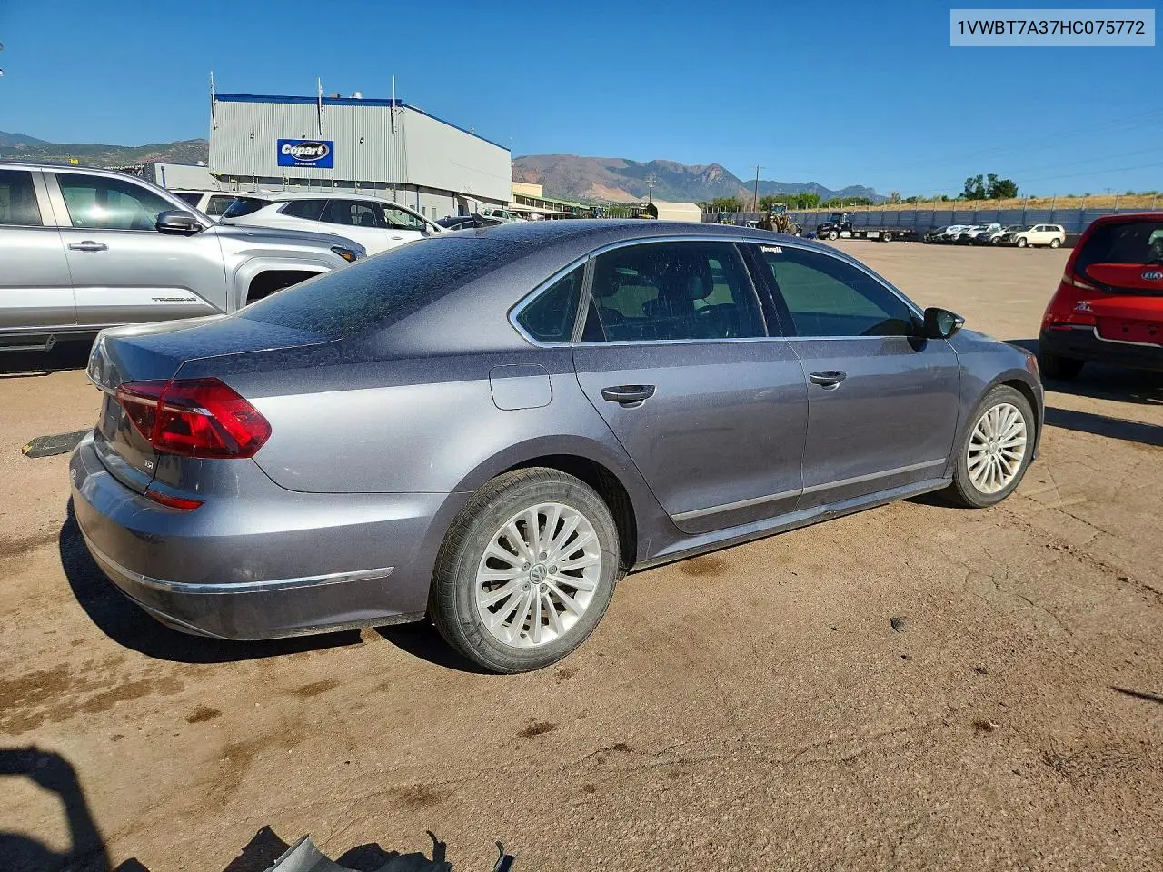 2017 Volkswagen Passat Se VIN: 1VWBT7A37HC075772 Lot: 60990066