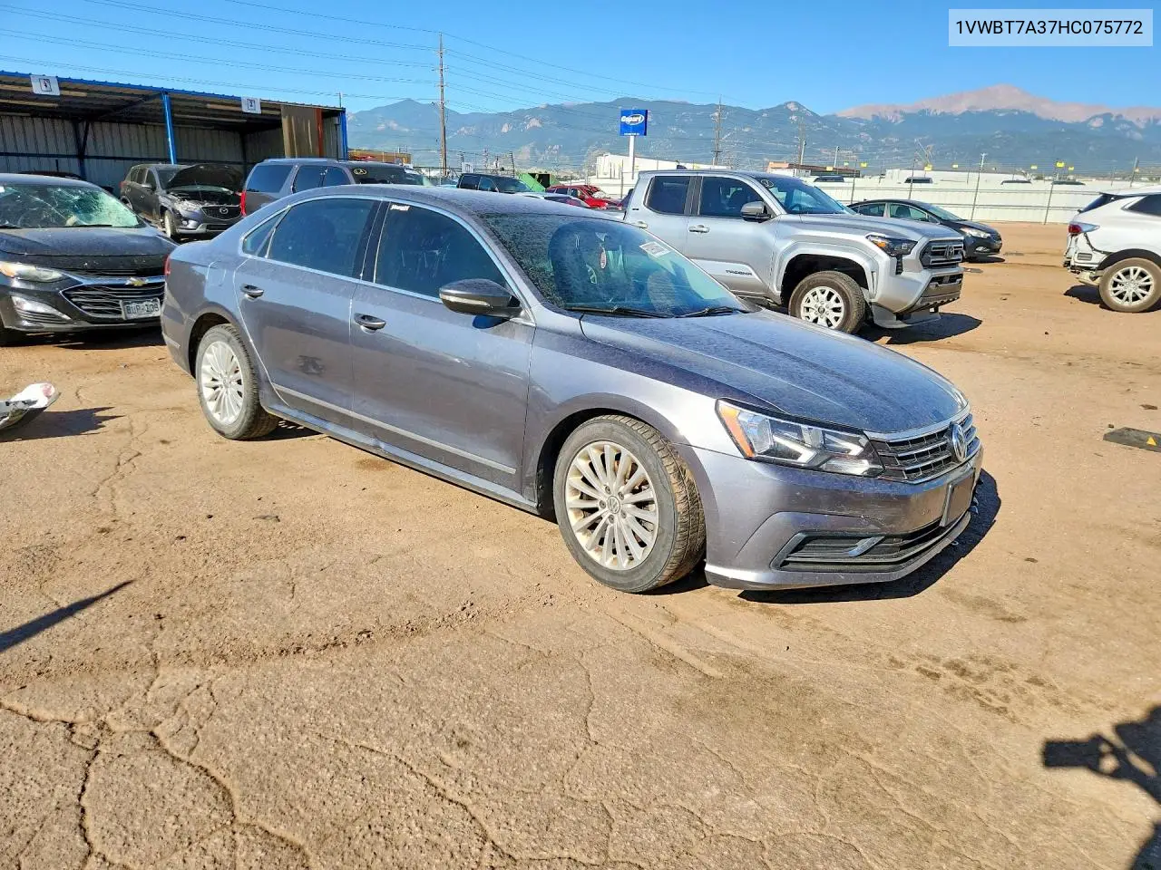 2017 Volkswagen Passat Se VIN: 1VWBT7A37HC075772 Lot: 60990066