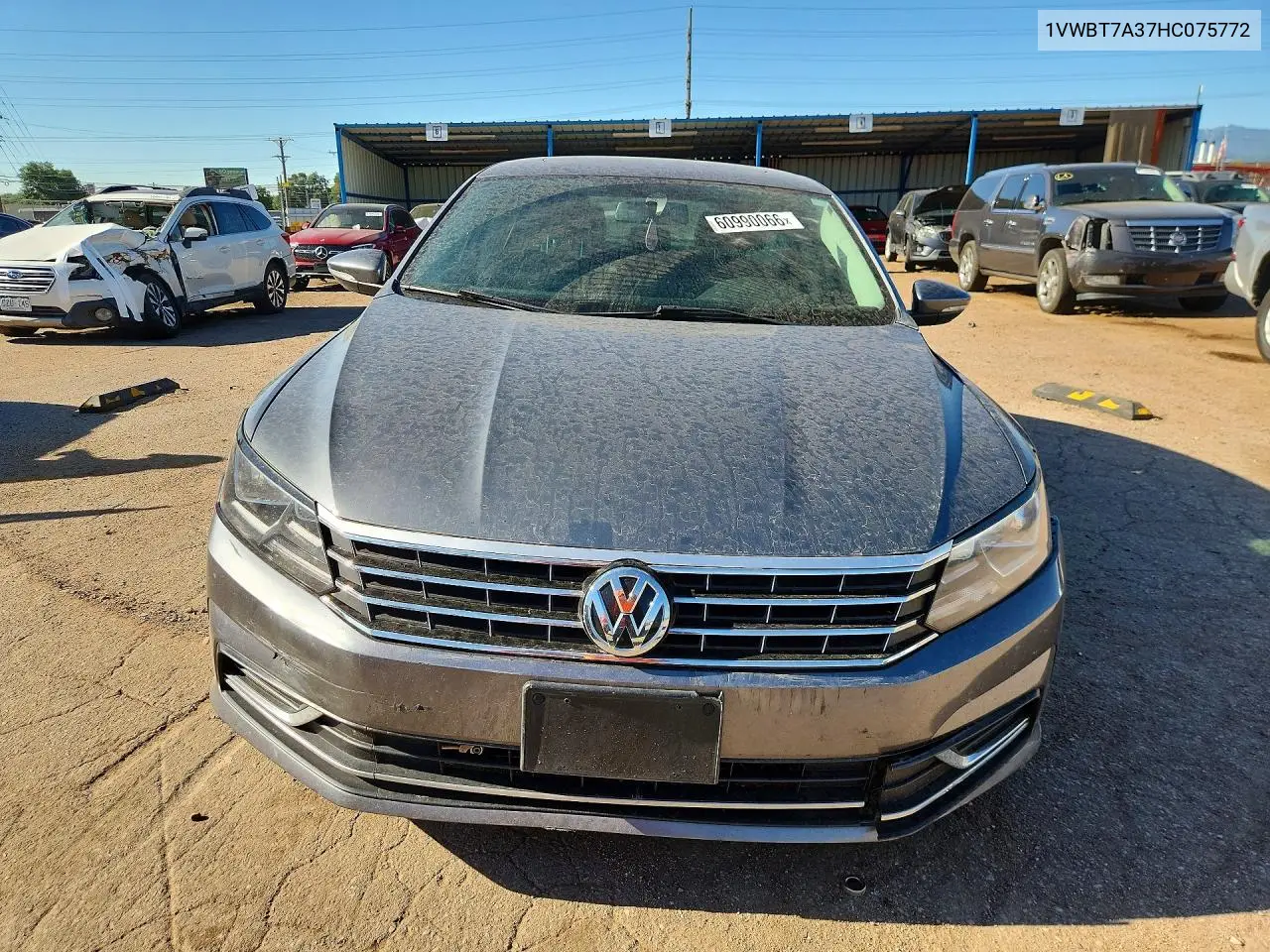 2017 Volkswagen Passat Se VIN: 1VWBT7A37HC075772 Lot: 60990066