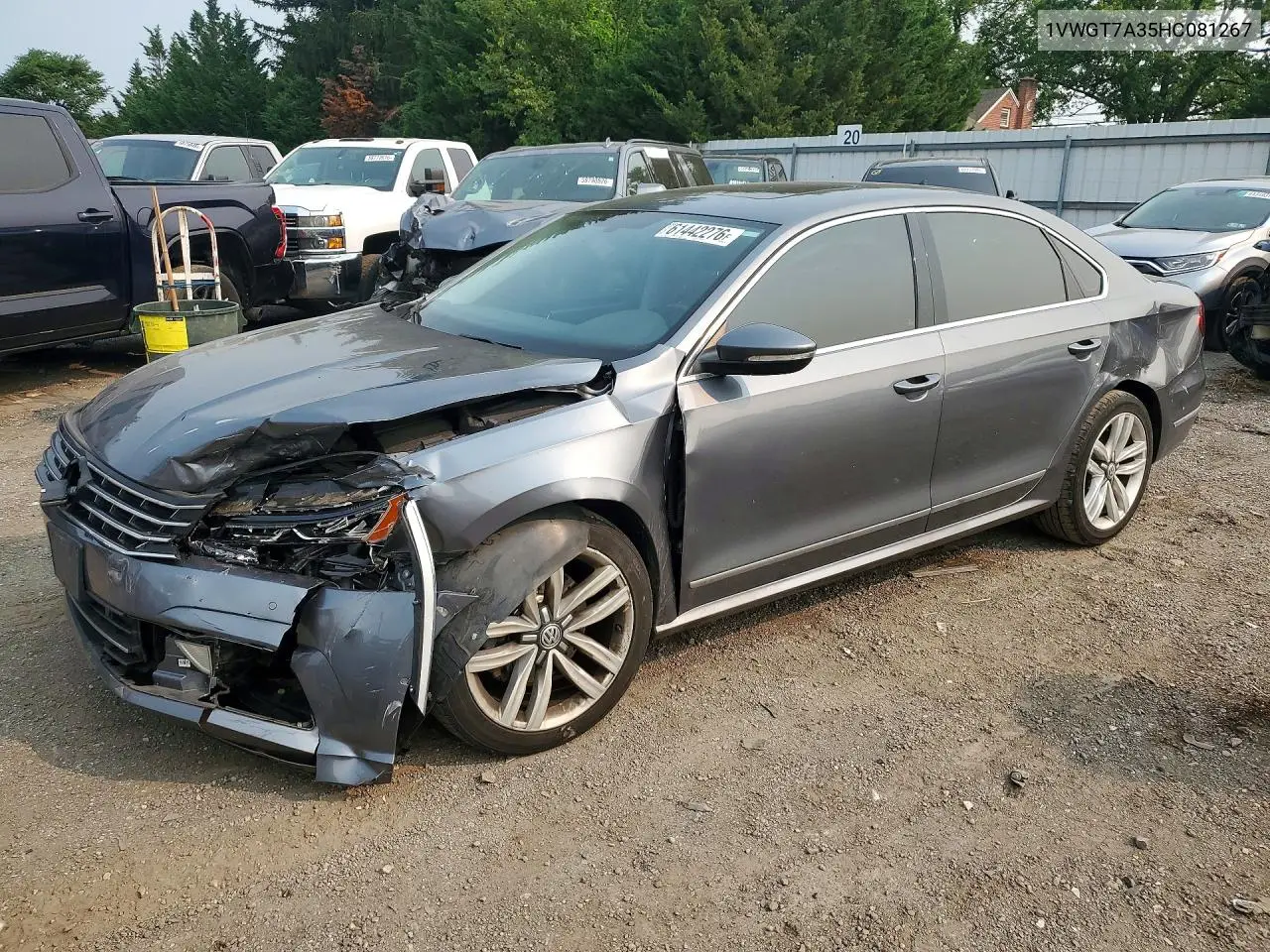 2017 Volkswagen Passat Se VIN: 1VWGT7A35HC081267 Lot: 61442276