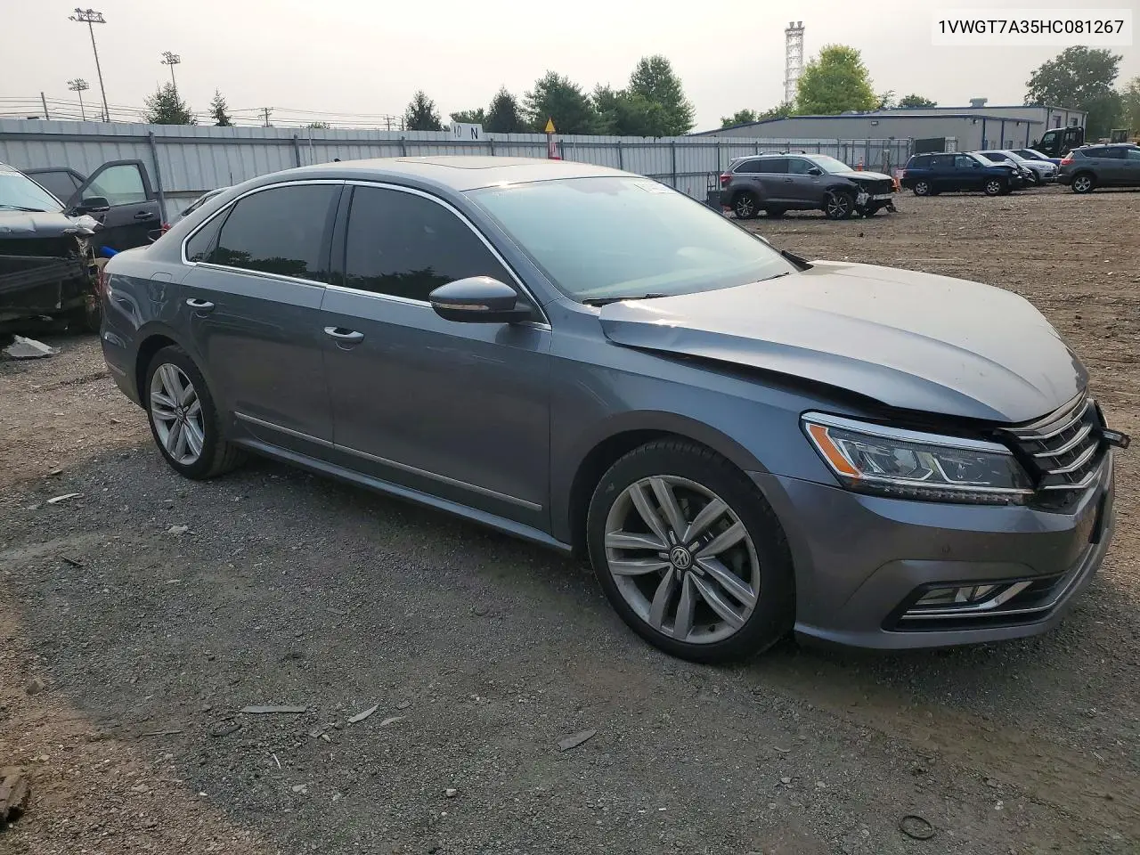 2017 Volkswagen Passat Se VIN: 1VWGT7A35HC081267 Lot: 61442276