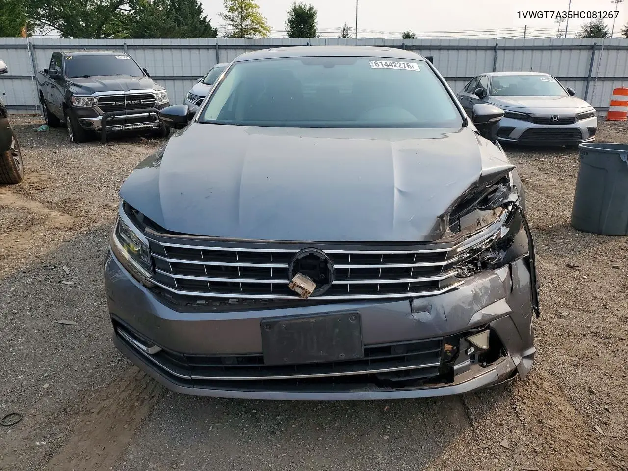 2017 Volkswagen Passat Se VIN: 1VWGT7A35HC081267 Lot: 61442276