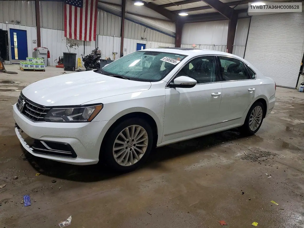 2017 Volkswagen Passat Se VIN: 1VWBT7A36HC008628 Lot: 61669056