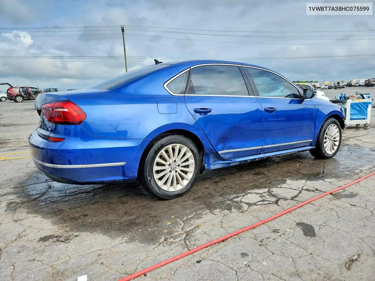 2017 Volkswagen Passat Se VIN: 1VWBT7A38HC075599 Lot: 61710946