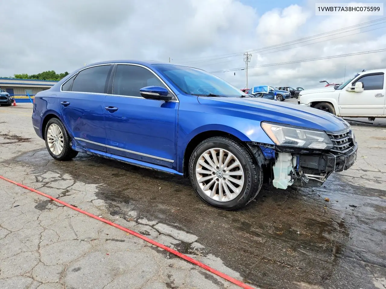 2017 Volkswagen Passat Se VIN: 1VWBT7A38HC075599 Lot: 61710946