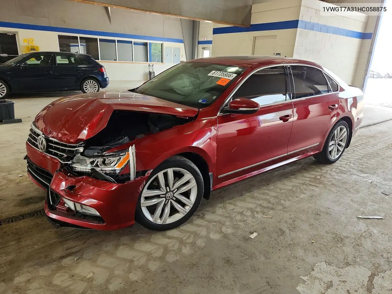2017 Volkswagen Passat Se VIN: 1VWGT7A31HC058875 Lot: 61735986