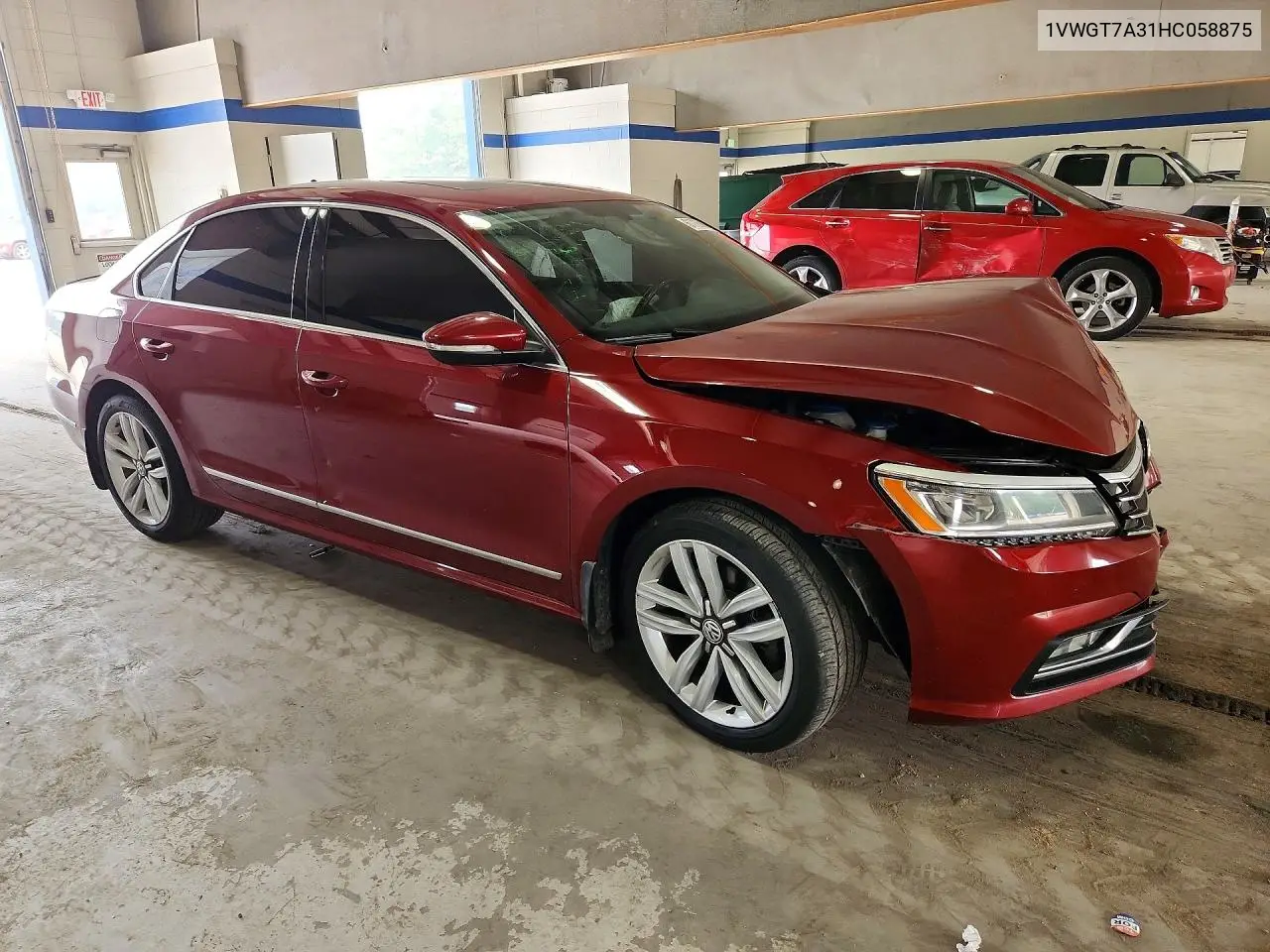 2017 Volkswagen Passat Se VIN: 1VWGT7A31HC058875 Lot: 61735986