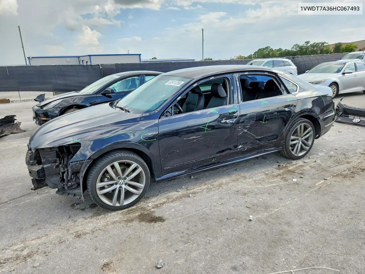 2017 Volkswagen Passat R-Line VIN: 1VWDT7A36HC067493 Lot: 61911256