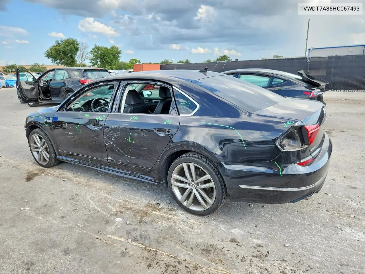 2017 Volkswagen Passat R-Line VIN: 1VWDT7A36HC067493 Lot: 61911256
