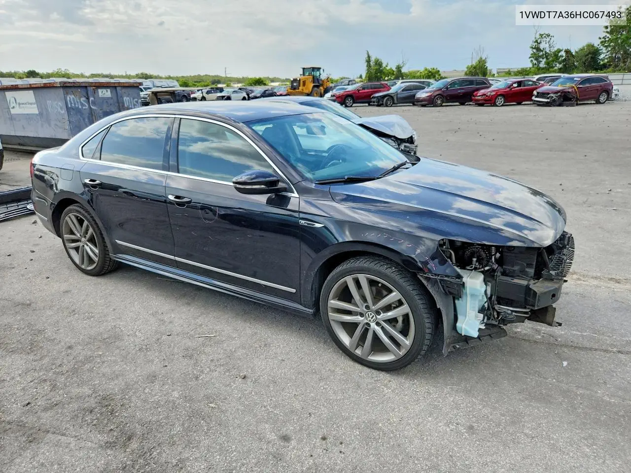 2017 Volkswagen Passat R-Line VIN: 1VWDT7A36HC067493 Lot: 61911256