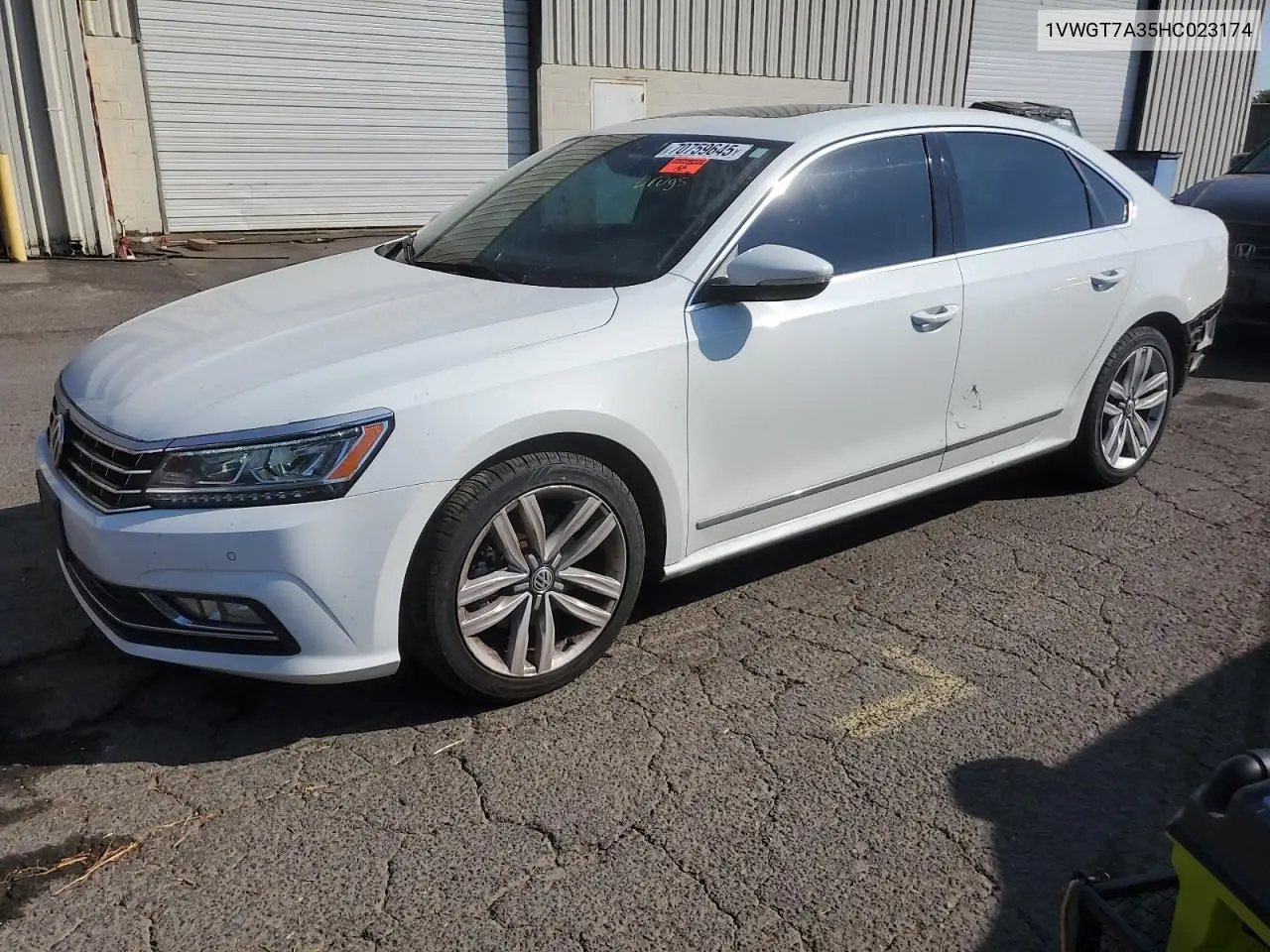 1VWGT7A35HC023174 2017 Volkswagen Passat