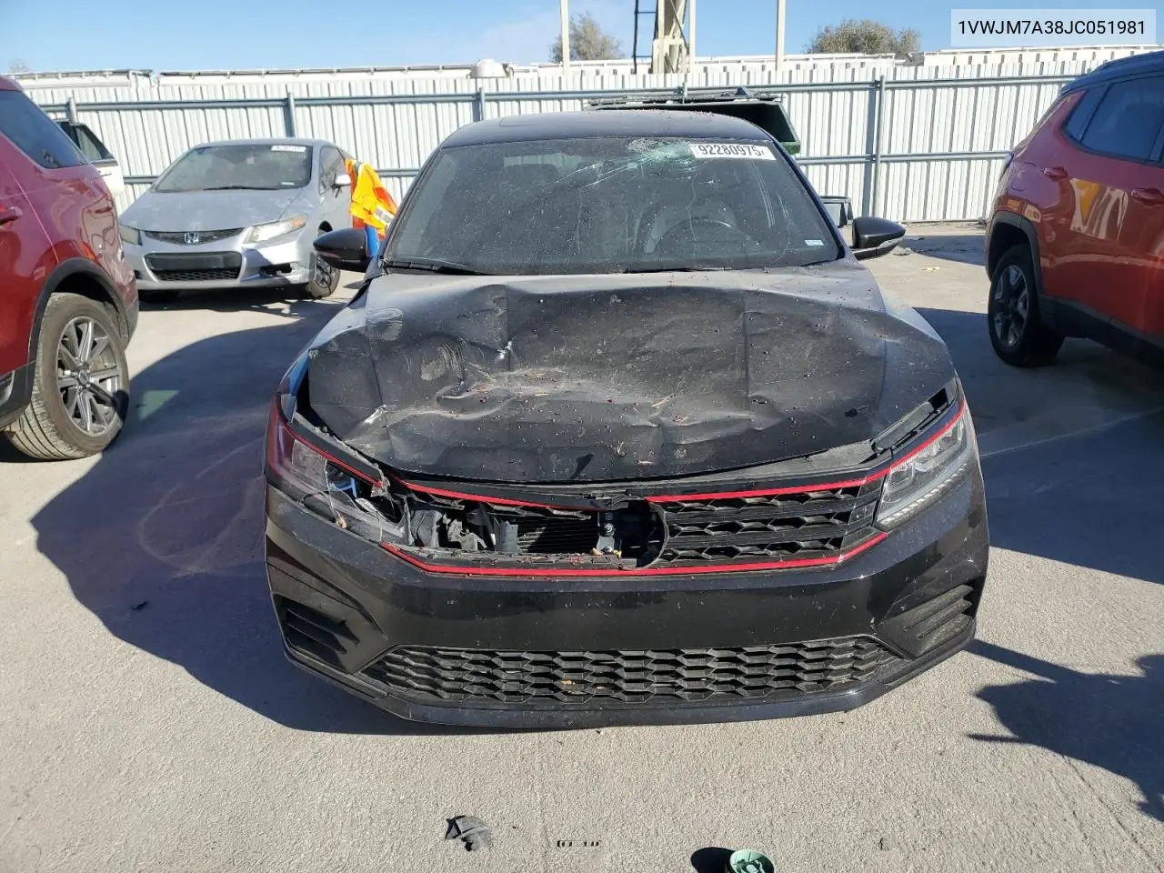 1VWJM7A38JC051981 2018 Volkswagen Passat Gt